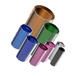 Anodized aluminum duct couplers family