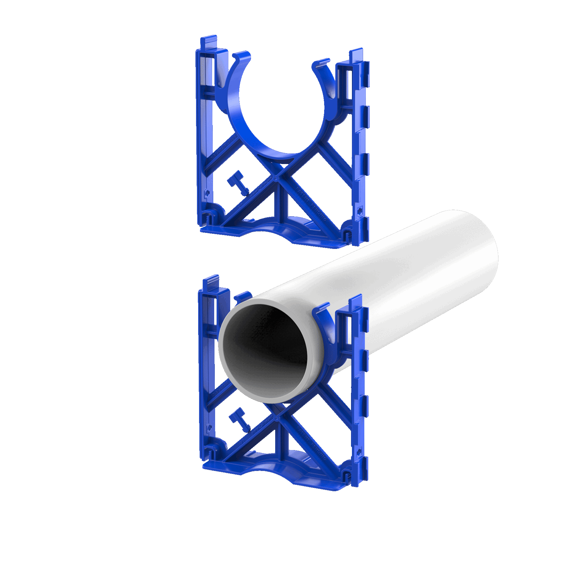 UniSpacer Blue Duct Spacer Vertical Gif